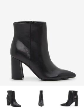 Marc Fisher Gaylen Booties NWOB Black Leather Size 9